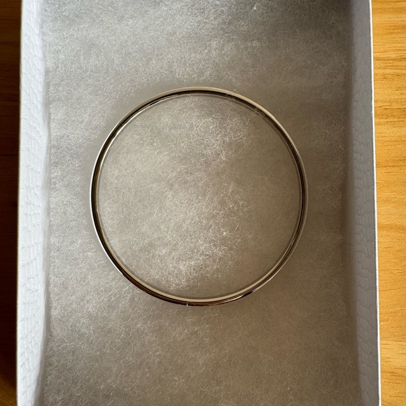 Silver Bangle with Crystals - Picture 4 of 7